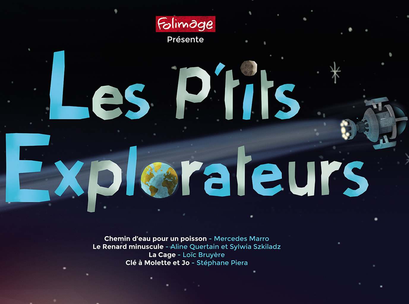Affiche du programme de courts-métrages "Les Ptits Explorateurs"