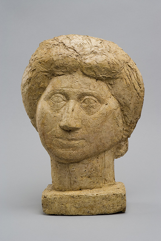 Tête sculptée de la mère d'Alberto Giacometti