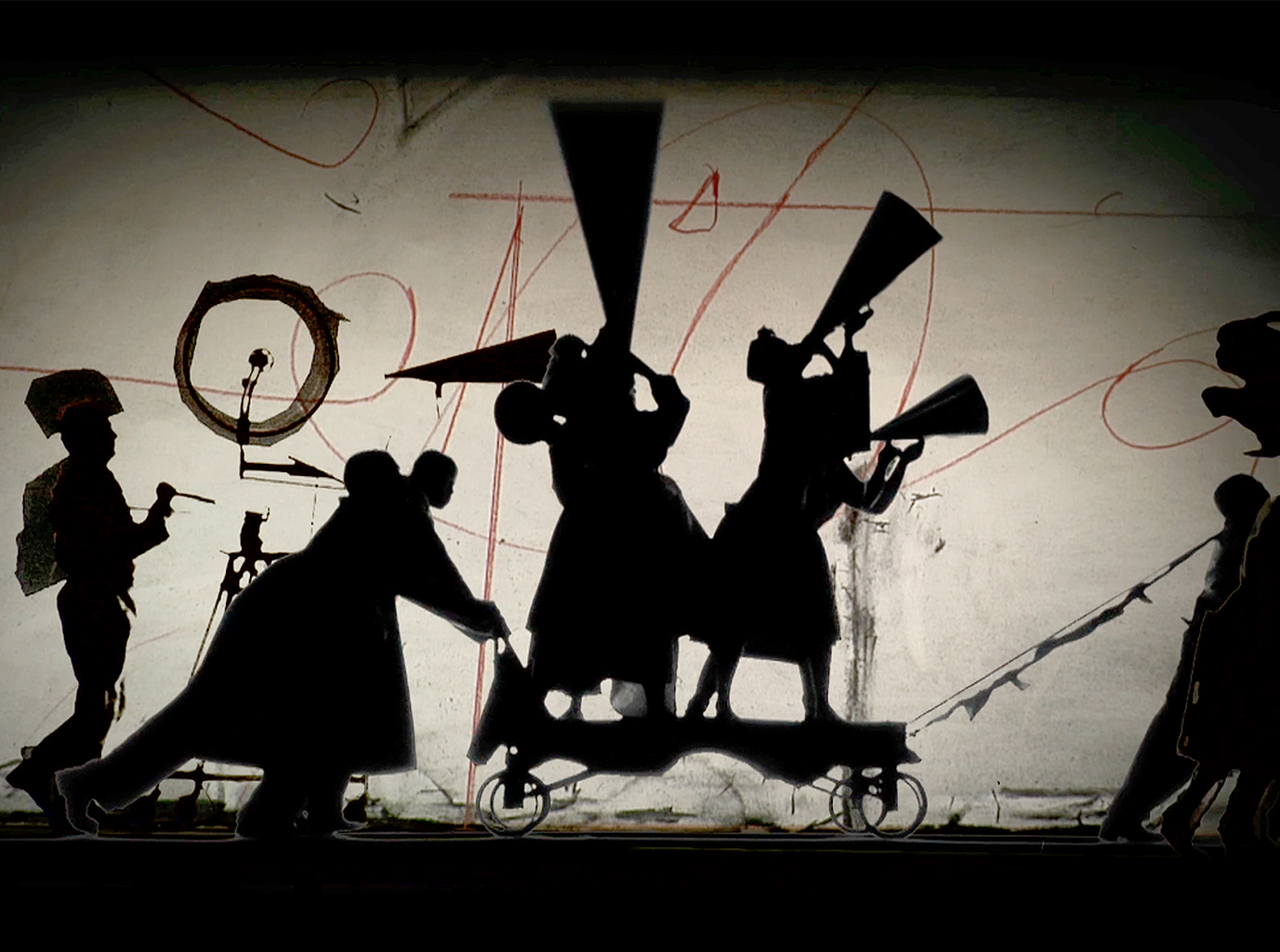 Oeuvre de William Kentridge, ombres.