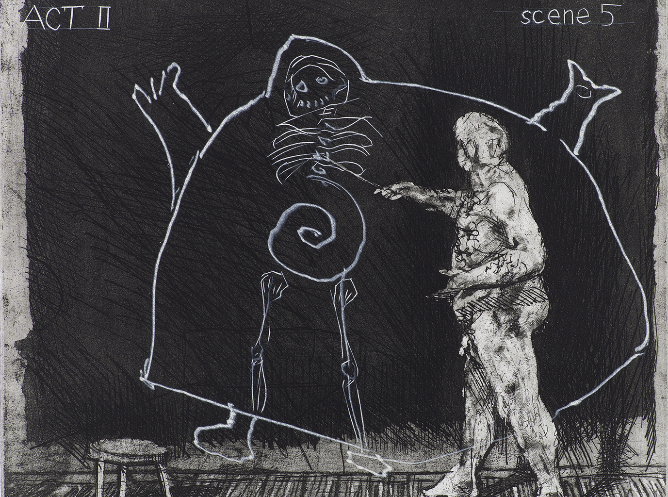 Dessin de l'artiste William Kentridge.