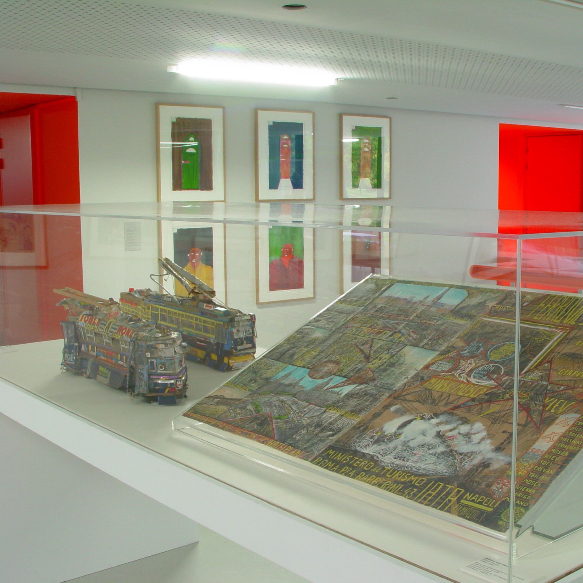 Vitrine d'exposition.