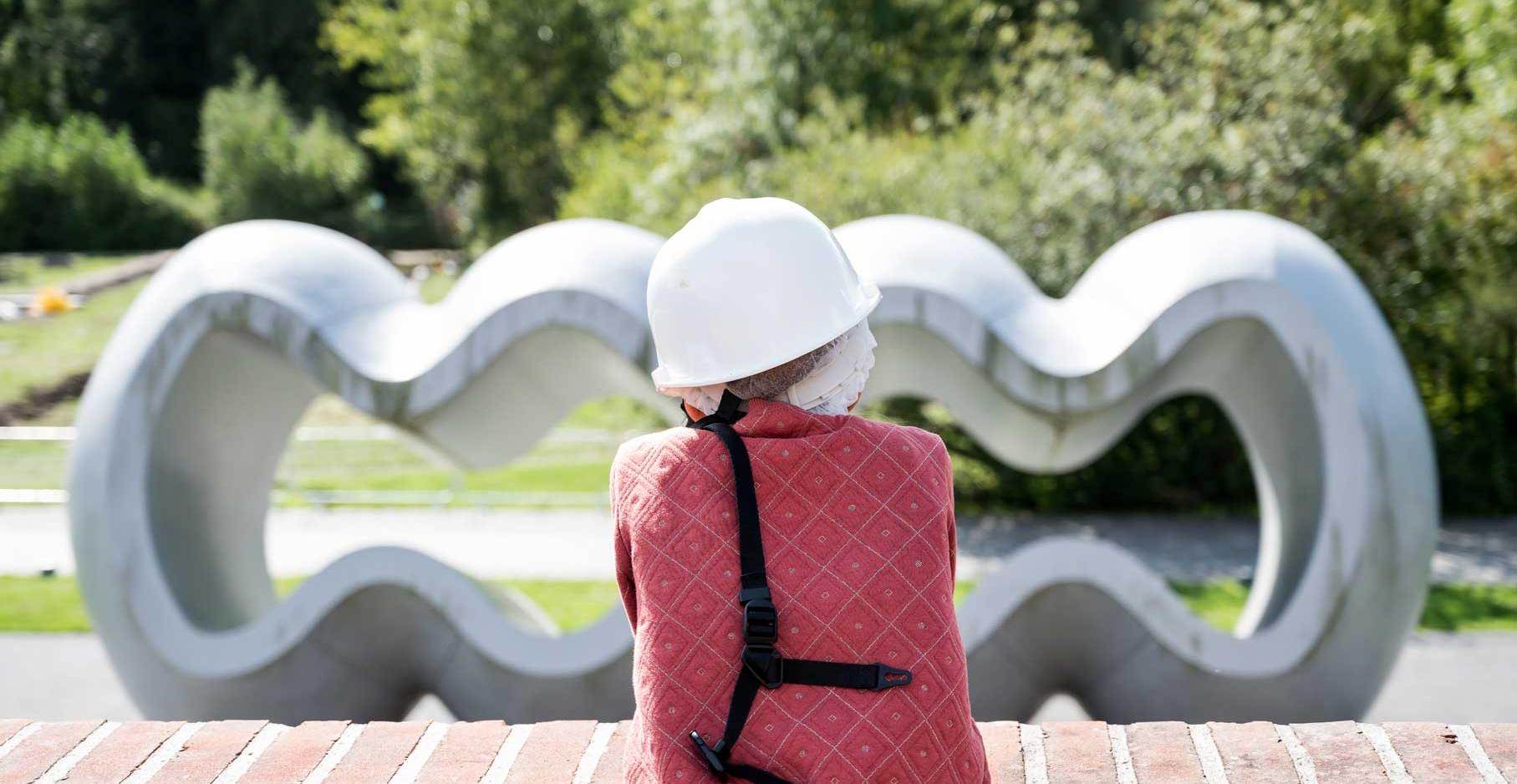Photographie d'une visite sur le thème "chantier" à l'occasion des Journées Européennes du Patrimoines 2022.