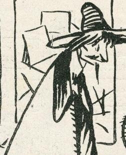 Dessin en noir et blanc avec deux personnages.