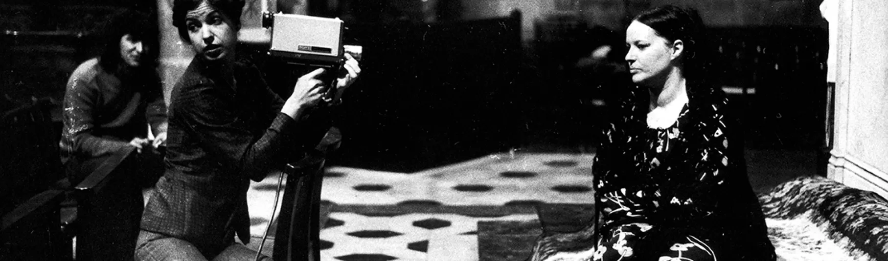 Carole Roussopoulos pendant le tournage de "Les prostituées de Lyon parlent"