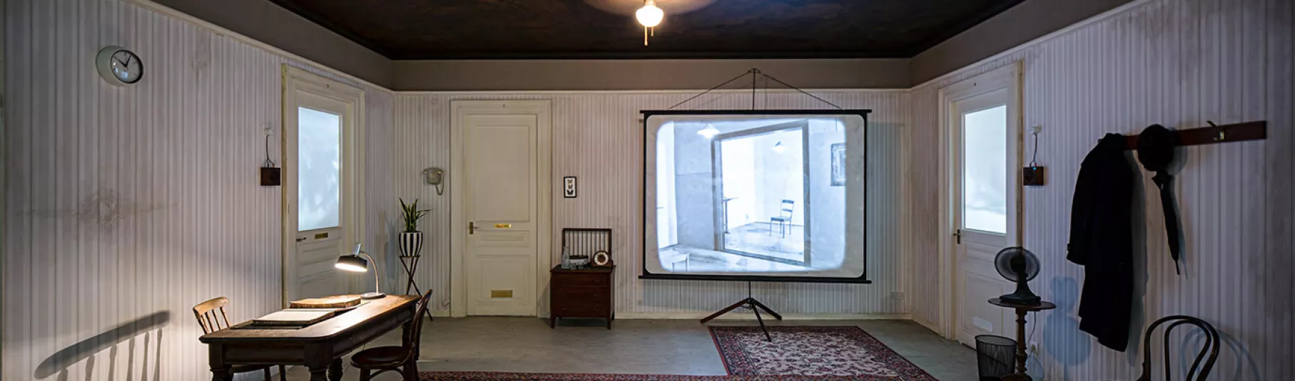 Photographie d'une installation de Kentridge.