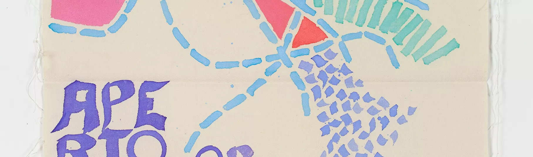 Giorgio Griffa, dessin coloré.