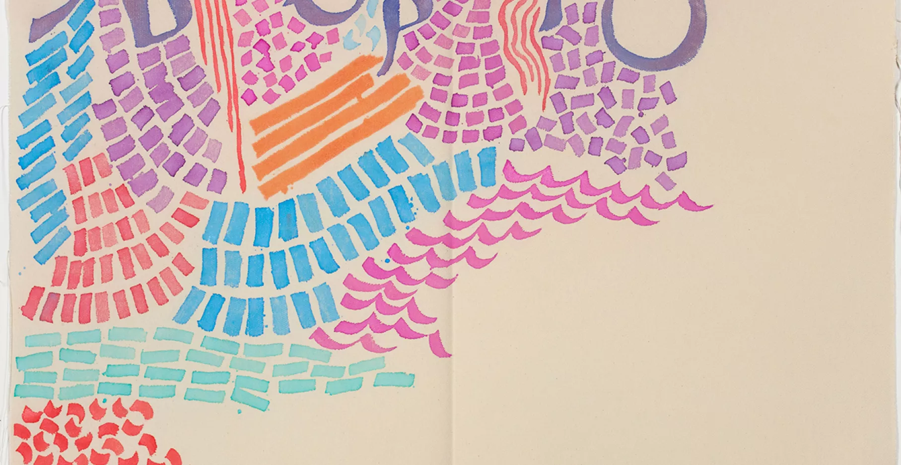 Giorgio Griffa, dessin coloré.