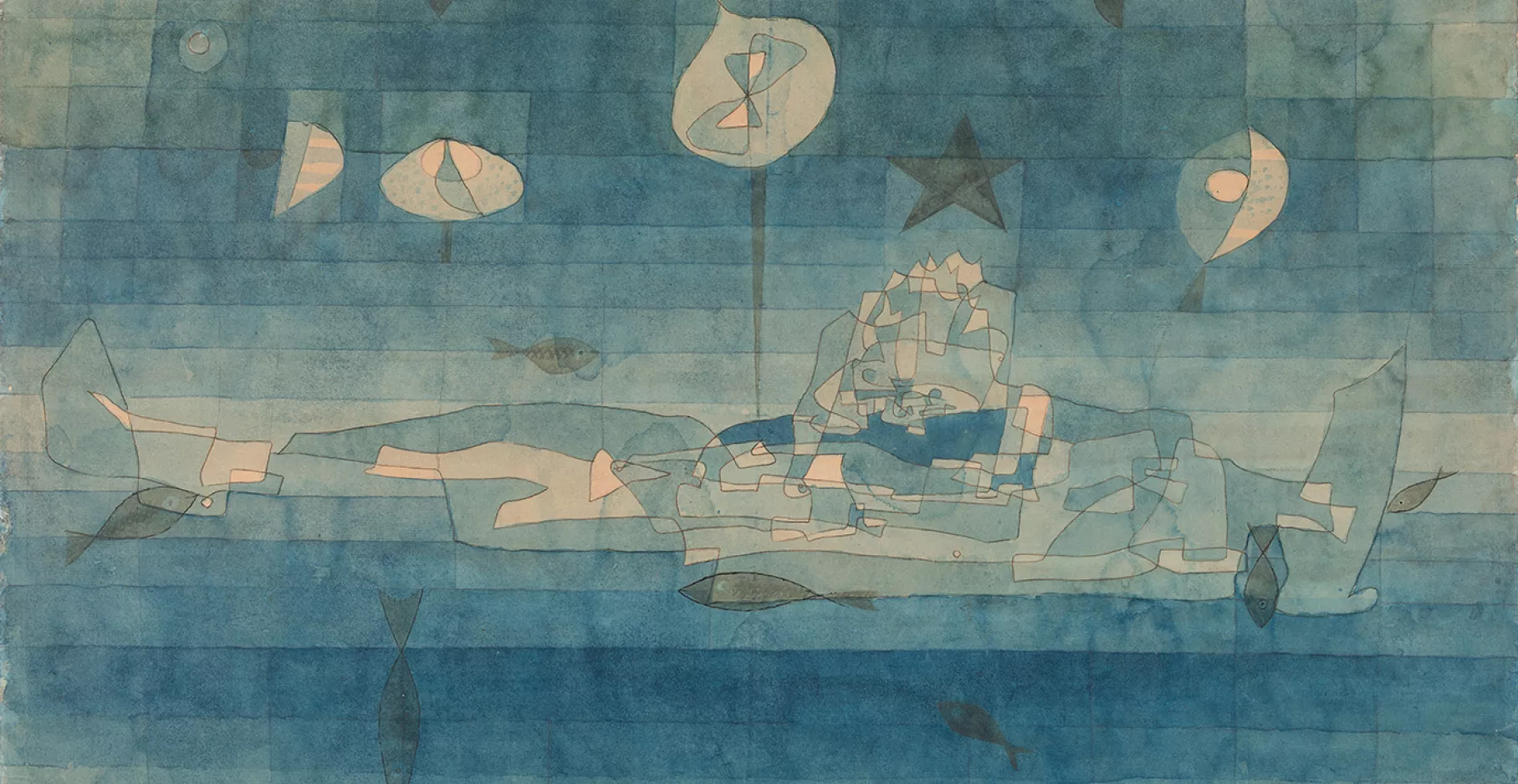 Paul Klee, dessin bleu.