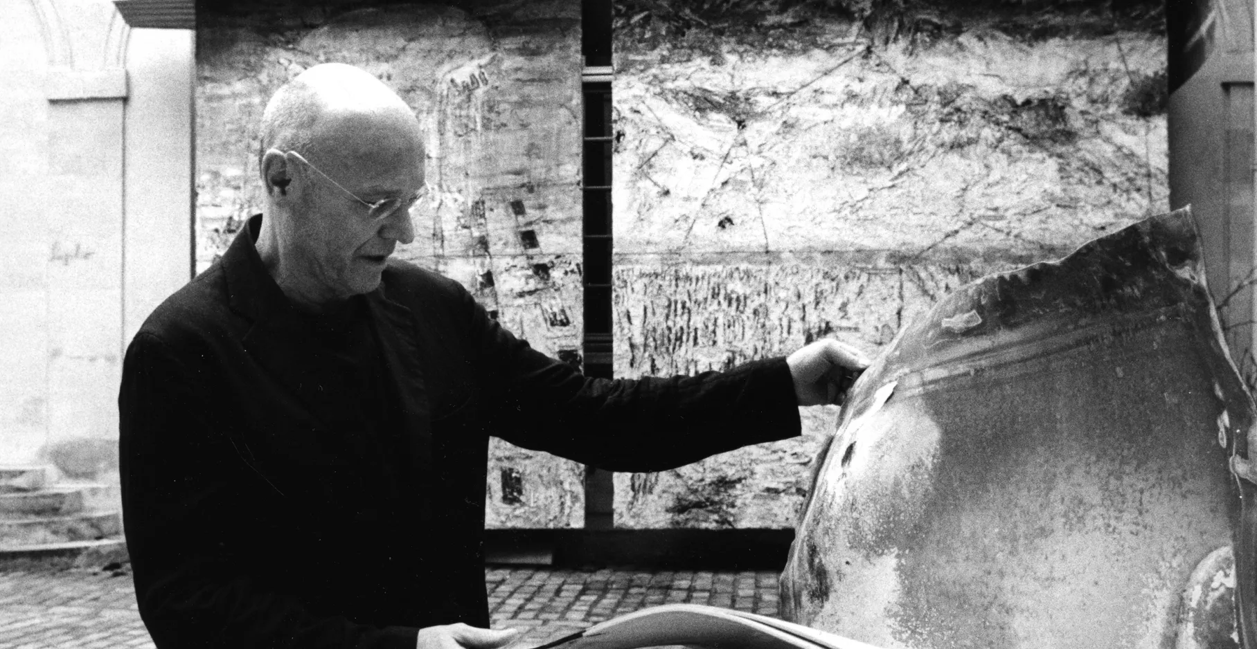 Anselm Kiefer photographie en noir et blanc.