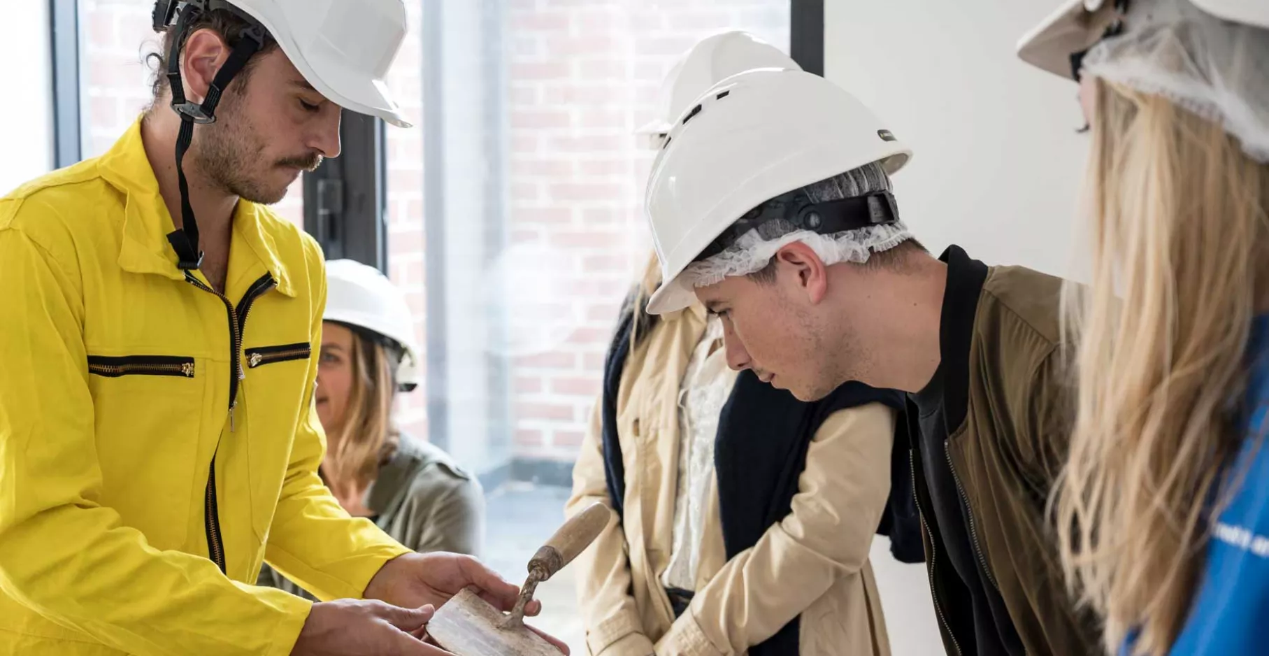 Photographie d'une visite sur le thème "chantier" à l'occasion des Journées Européennes du Patrimoines 2022.