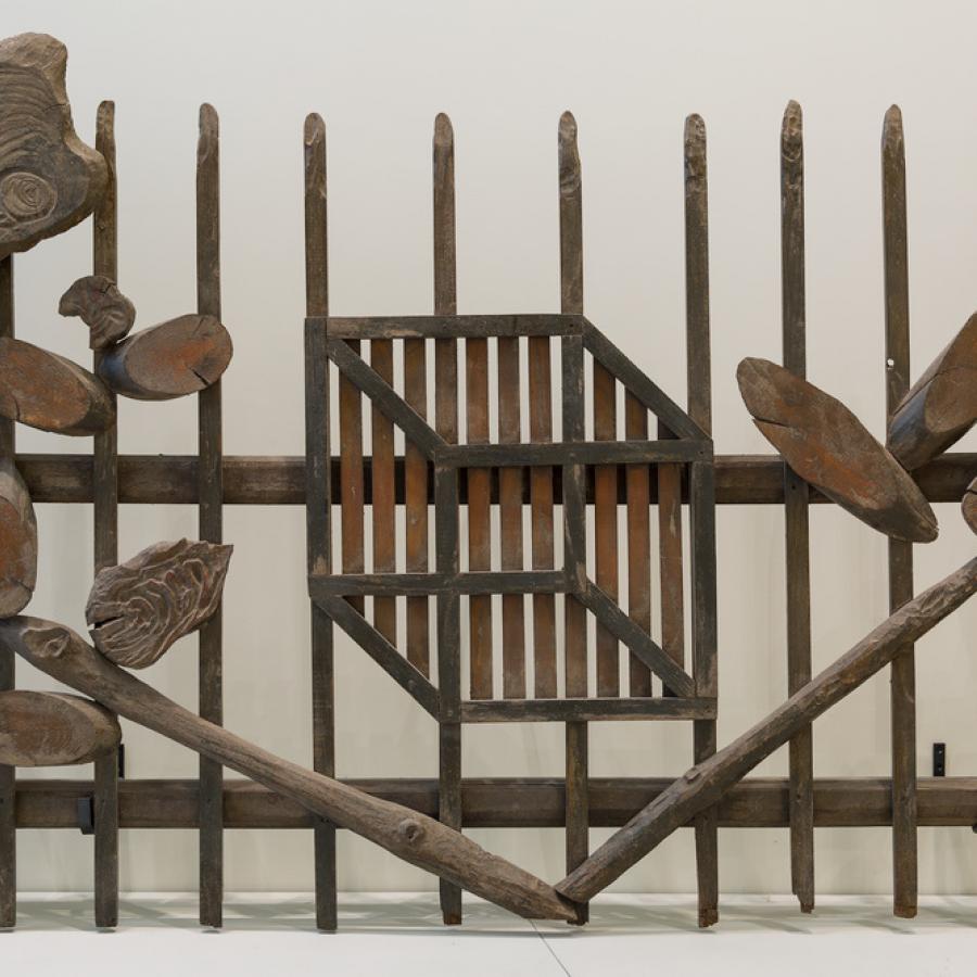 Œuvre en bois. 